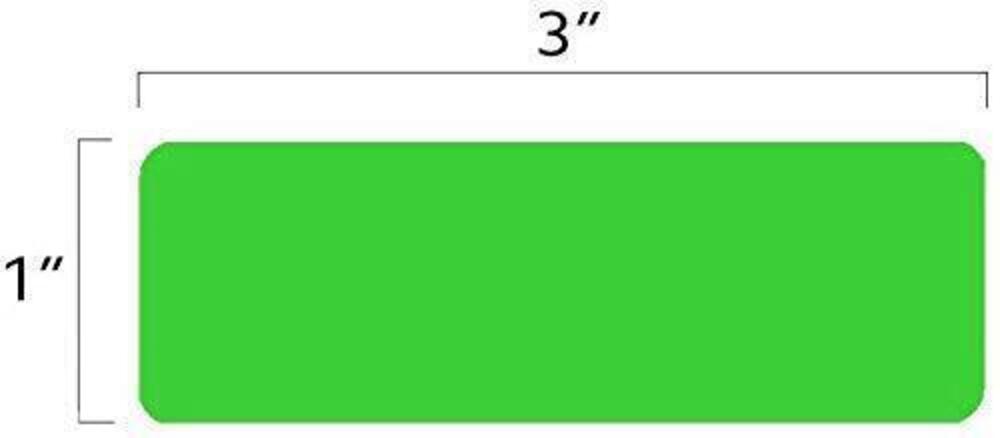 3438 Green Color-Code Labels 1 x 3 Inch File Folder Name Label Adhesive - Picture 2 of 7
